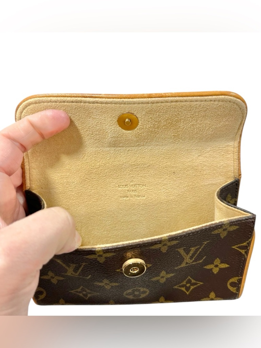 Louis Vuitton Monogram Florentine Leather & Vachetta Pochette Belt Bag XS - Picture 4 of 15